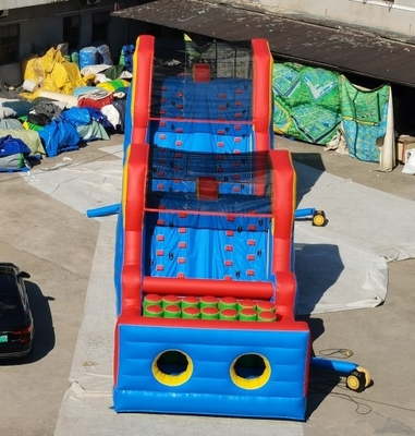Buntes Schlag-Haus PVCs aufblasbares Hindernislauf-5k für Kinder und Erwachsene