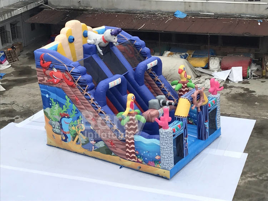 schieben 0.55mm PVChandelsprahler-Seeweltim freien aufblasbare Kinder Spielwaren