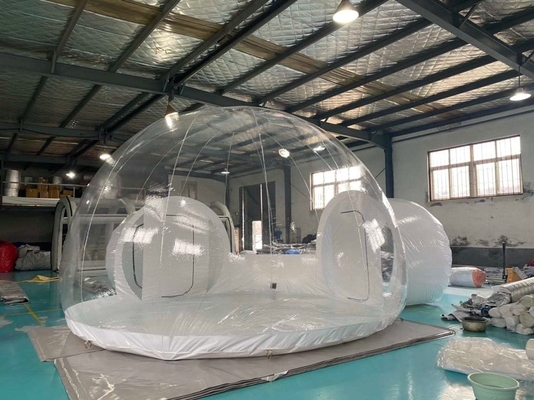 Zelt-Handelsklasse 1mm PVCs aufblasbare klare Eco-Hauben-kampierendes Blasen-Zelt