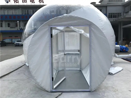 Raum-einzelnes Tunnel-Haus des Hotel-Badezimmer-aufblasbarer klarer Hauben-Blasen-Zelt-2