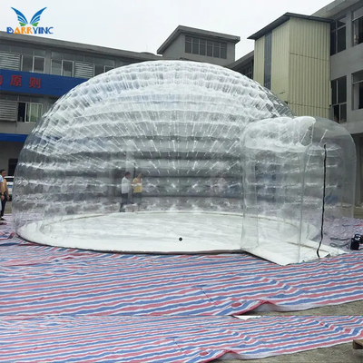 PVC-Planen-Iglu-Zelt-aufblasbares Blasen-Häuschen-klares Zelt