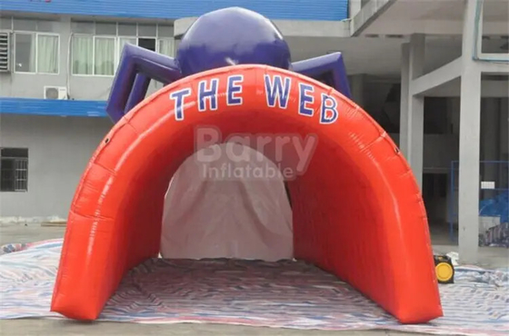 Sport, der aufblasbares Zelt-Spinnen-Tunnel-Zelt druckend im Freien annonciert