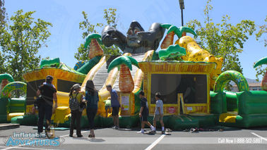 Das federnd Schloss aufblasbare kombinierte Kinder Riese-King Kongs mit Dia