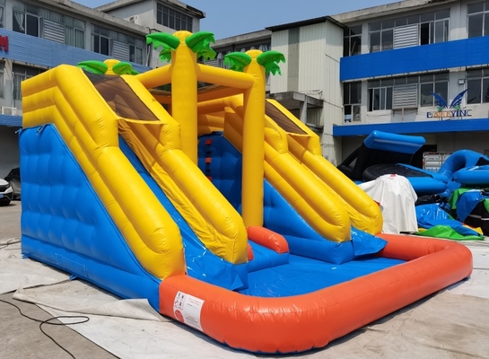 Aufblasbare Wasserrutsche Commercail PVCs mit einfacher Einrichtung des Pool-EN14960
