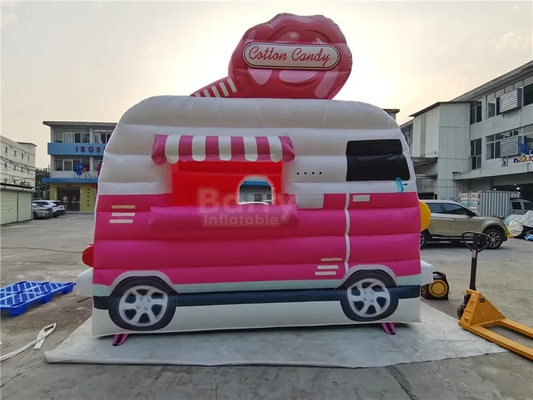 Planen-Explosion prallen Haus-Eisstand-Stand-kleines aufblasbares Auto-springenden Prahler für Kinder auf