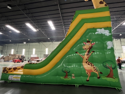 Plato Commercial Giraffe Double Inflatable-Wasserrutsche-Karikatur-Thema