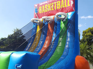 0,55 PVC-Planen-aufblasbare wechselwirkende Spiel-riesiger aufblasbarer Basketballkorb