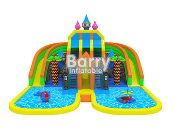 Vergnügungsparknamen des lustigen Schlosses aufblasbare mit Pool und aufblasbare sich hin- und herbewegende Spielwaren