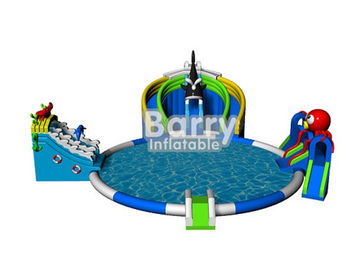 Import aus Vergnügungsparkspielen des Porzellans aufblasbaren, seaworld aufblasbares Wasserpark-Diapool