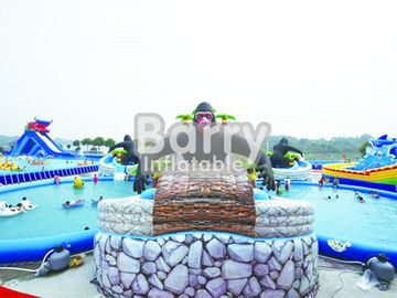 Kinderaufblasbare Wasser-Park-/Aqua-Park-dauerhafte Handelsklasse mit 3 Pools