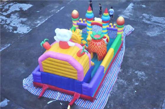Spielplatzspielzeug Kommerzielle aufblasbare Bouncer Air Jumping Hüpfburgen zu vermieten