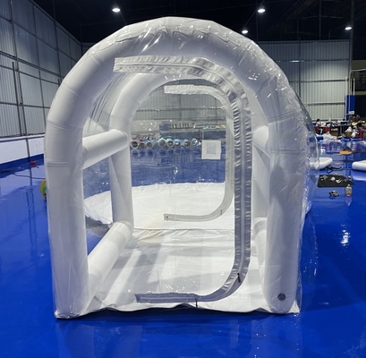 1mm PVC transparentes aufblasbares Blasen-Campingzelt Digitaldruck