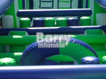 Grüne aufblasbare Angriffs-Kurs-Hindernis-Plato 0.55mm materielles langlebiges Gut PVCs