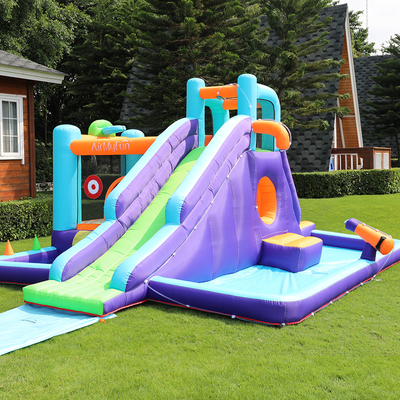 PVC-Kids Bounce Backyard aufblasbare Rutschen individuelles Thema