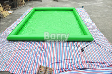 Grün kundengebundenes große tragbare Wasser-Pool PVC-Planen-materielles langlebiges Gut