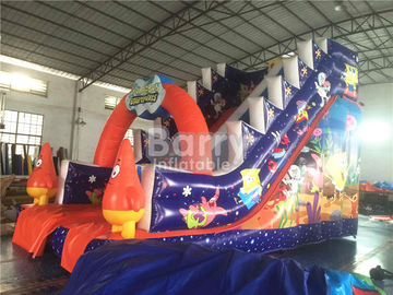 Berufs-kommerzielles aufblasbares Dia Spongebob feuerfest für Kinderspielplatz