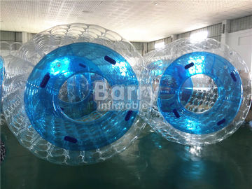 Wasserdichtes kundenspezifisches aufblasbares Pool spielt blaues Wasser-Rolle für Kinder/Erwachsene