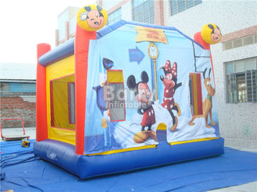 Kinderpartei-aufblasbarer Prahler-Mickey Mouse-Innenschlag-Haus mit Gebläse
