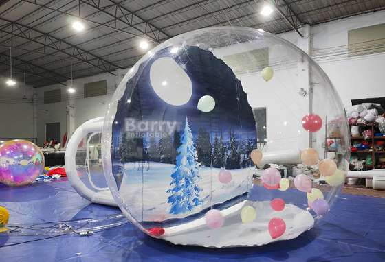 Einfache Einrichtung aufblasbares Blasentent Ballon Blasenhaus verfügbar für Ihr nächstes Abenteuer