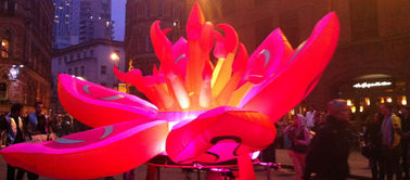 Schöne kundengebundene aufblasbare Beleuchtungs-Dekoration führte aufblasbare Blume