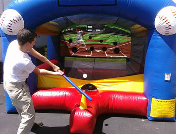 Erwachsene scherzt aufblasbare Sportspiele/Ziel-aufblasbares Baseball-Spiel mit PVC