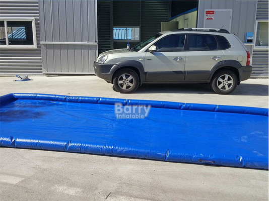PVC-LKW Aufblasbare Auto-Reinigung Pad PVC-Portable Aufblasbare Auto Wasch Containment Mat mit Wasserrückgewinnungssystem