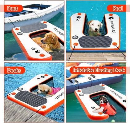 Sichere und einfache Kletterung kundenspezifische Farbe aufblasbare Welpe Planke Hunde Rampenleiter Spaß und Unterhaltung für Ihren Hund