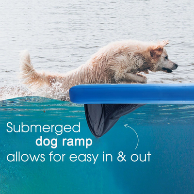 Outdoor Kleiner Hund Schwimmblatt aufblasbare Leiter Hund Leiter Rampe für Hunde Haustiere Hunde Klettern aus dem Wasser