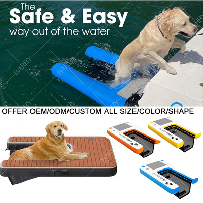 Aufblasbare Hunde-Wasser-Floating-Kletterrampe Aufblasbare Leiter-Platte für Dock-Boot-Pool