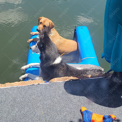 Custom-LogoInflatable Boat Dog Ladder Kletterrampe Plattform Aufblasbare Wasserrampe für Hunde