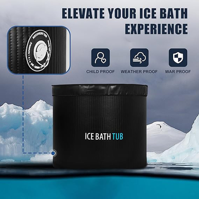 Custom Logo Aufblasbares Kalttauchen Eisbad Tube Aufblasbare Badewanne Für Athleten, Wasserkühler Kompatibel