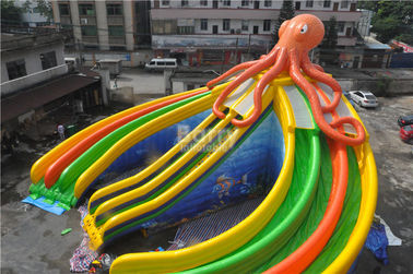 Kundengebundene Swimmingpool-Kraken-Wasserrutsche, riesige Wasserrutsche für Swimmingpool