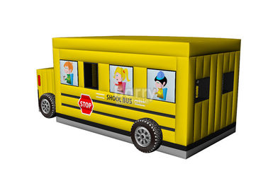 Kommerzieller aufblasbarer Auto-Schlag, Schulbus-Schlag-Haus aufblasbar für Kinder