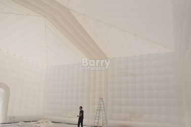 Aufblasbares Zelt des Weiß-15x15M, geführter aufblasbarer Festzelt-Würfel nach Maß für Ereignis