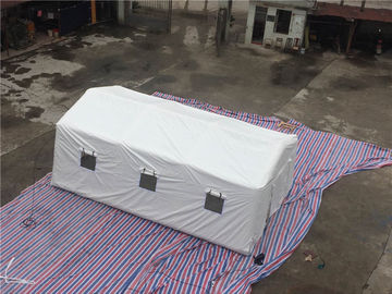 PVC-Luft-fest weißes aufblasbares Notzelt, Krankenhaus-aufblasbare Armee-medizinisches Zelt