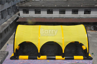Kundengebundenes gelbe PVC-Planen-aufblasbares Zelt mit Pool, aufblasbarer Schutz