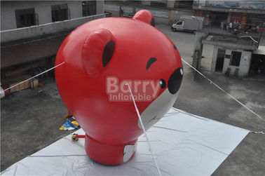 Roter Bärn-aufblasbarer Grundballon Oxfords für die Werbung von 8.5m Höhe