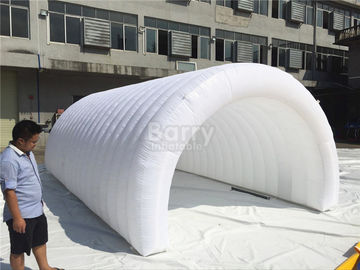 Weiße Luft-festes aufblasbares Ereignis-Zelt, aufblasbares Tunnel-Zelt Diy mit LED