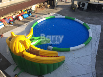 0.55mm PVC-Planen-aufblasbarer Wasserrutsche-Park für Kinder/aufblasbare Wasser-Spiele