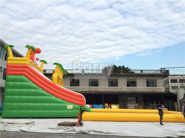 Kundenspezifisches Dinosaurier-Dia-aufblasbarer Wasser-Park mit Pool für Sommer