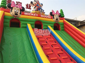 Kinder prallen Schloss-aufblasbaren Spielplatz/aufblasbaren Spaß-Park Mickey Cartoon Inflatable Amusement Park auf