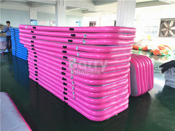 Dauerhafte weiche rosa aufblasbare Luft-Bahn-Gymnastik-Matte/sich hin- und herbewegende Wasser-Matte