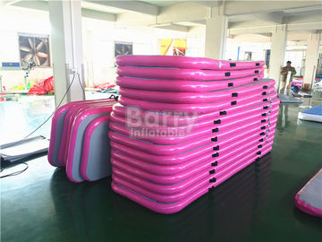 Dauerhafte weiche rosa aufblasbare Luft-Bahn-Gymnastik-Matte/sich hin- und herbewegende Wasser-Matte