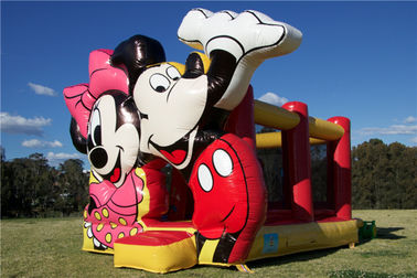 Wunderbares Schloss-aufblasbares Schlag-Haus Mickey Mouses springendes für Handelsunterhaltung