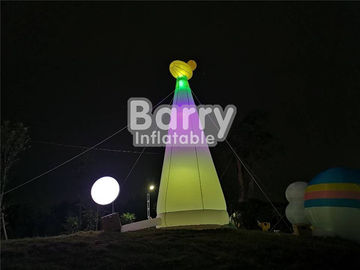 Vergnügungspark-aufblasbarer Giraffen-Leuchtturm nach Maß für Partei-Dekoration