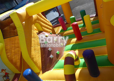 Kinderfreigaben-Westthema-Haus-aufblasbarer Kleinkind-Spielplatz mit Dia