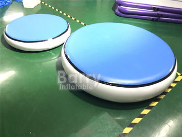 Runde blaue aufblasbare Luft-Bahn-Gymnastik-Matte DWF + 1.2mm Plato Material