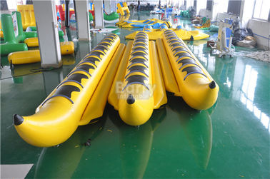 Gelbe aufblasbare Bananen-Boot PVC-Planen-Wasser-Spielwaren für Wasser-Park