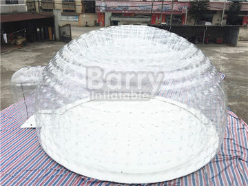 Transparentes aufblasbares Blasen-Zelt, kampierendes Luft-Zelt im Freien mit PVC-Plane