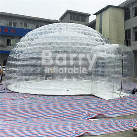 Transparentes aufblasbares Blasen-Zelt, kampierendes Luft-Zelt im Freien mit PVC-Plane